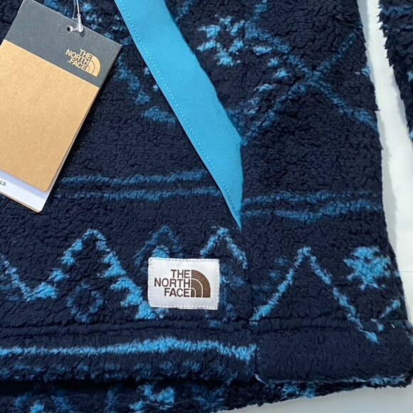 THE NORTH FACE Campshire Pullover Hoodie Women's Sz Small Patterned Navy Blue - Picture 8 of 9
